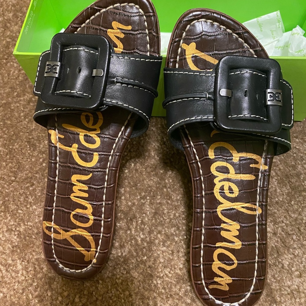 Sam Edelman women size 7 Gaige, Black Lea so cute sandals